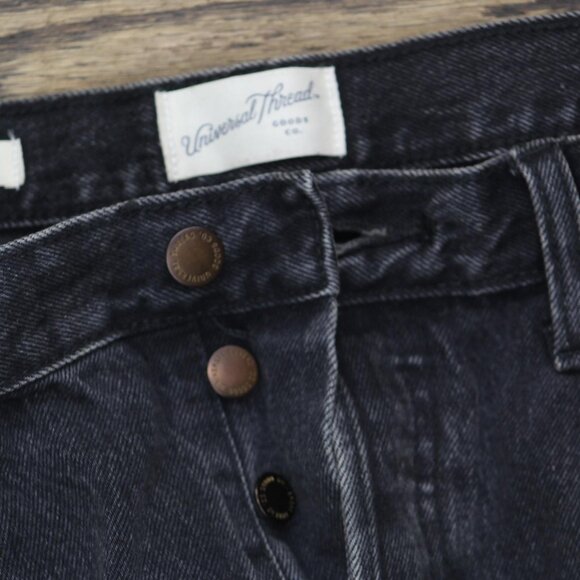 NEW Universal Thread Womens Mid-Rise 90's Baggy Jeans 88274708 Black 10 - Picture 5 of 8